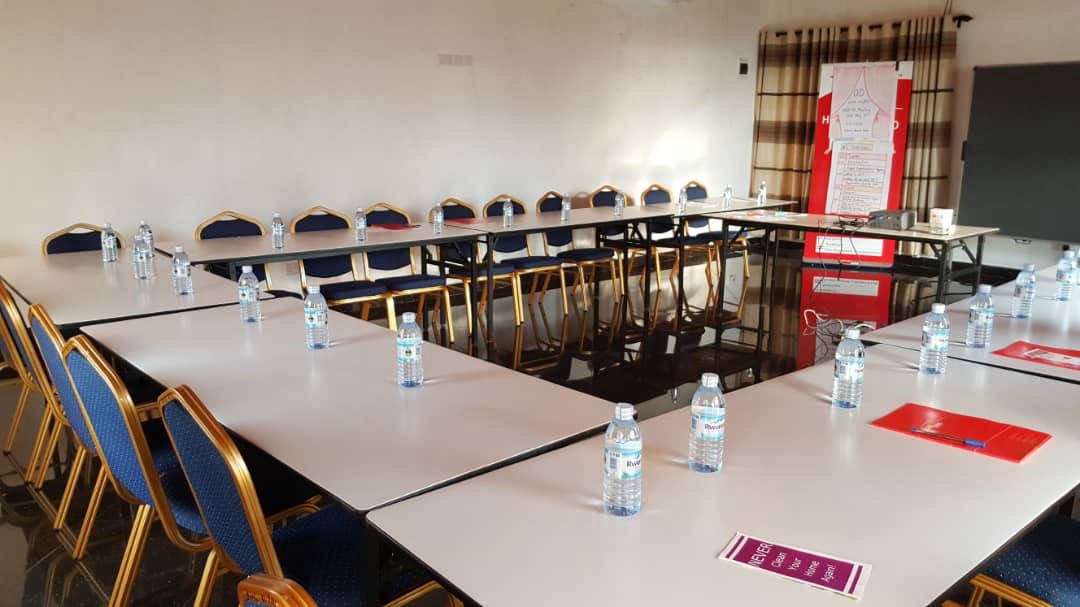 Conference facilities set up at Sienna Beach Hotel