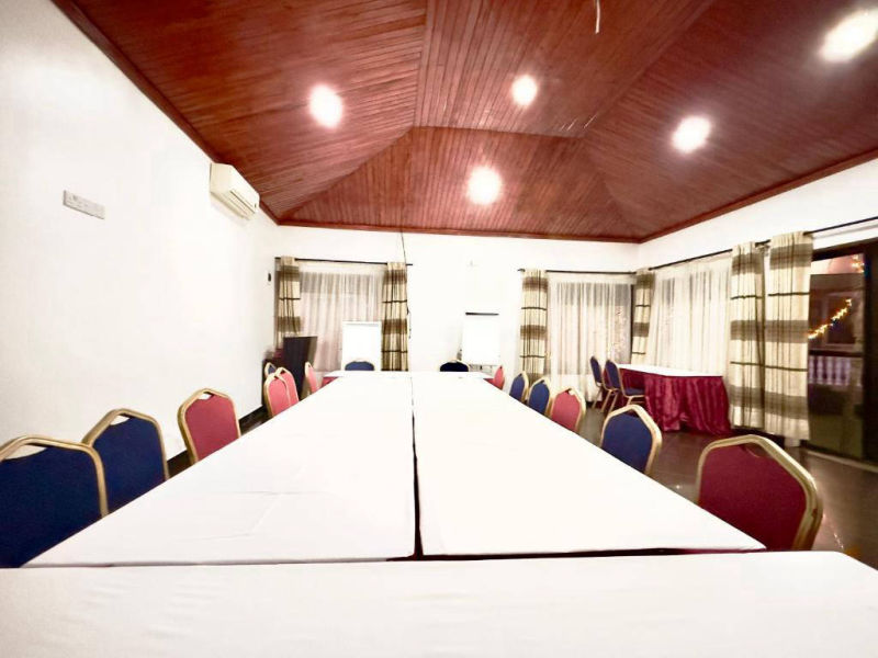 Conference room set up for a meeting